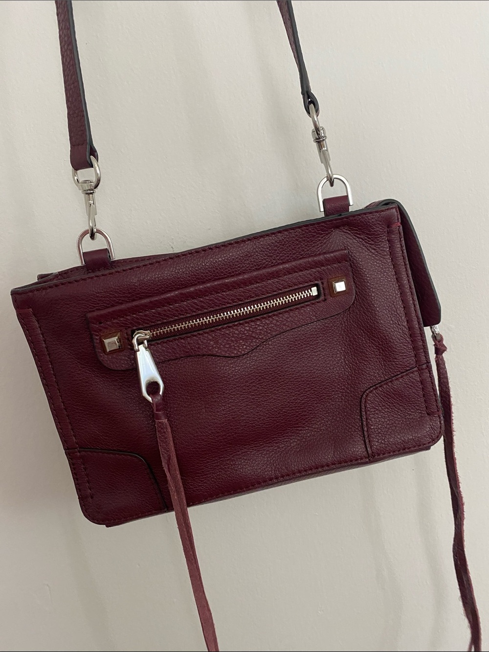 Regan Mini Burgundy Crossbody Bag